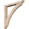 Ekena Millwork Thorton Traditional Smooth Bracket w/ Offset Brace, Douglas Fir, 5 1/2"W x 44"D x 44"H BKT0604X44X44THR01SDF - alternate 1